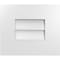 Ekena Millwork Vertical Surface Mount PVC Gable Vent: Non-Functional, w/ 3-1/2"W x 1"P Standard Frame, 14"W x 12"H GVPVE14X1201SN - alternate 1